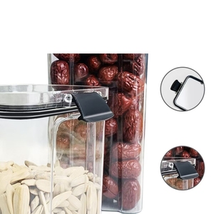厨房干粮密封罐带盖盒可堆叠食品储存容器套装 - Product Image 2