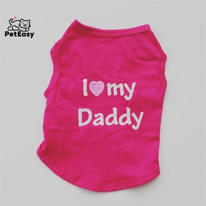Accesorios Personalizados para Mascotas, Cómodos y Transpirables, Novedad de Verano, Clásico con la Frase 'Love Dad', 'Love Mom', Chaleco para Perros y Gatos - Product Image 5