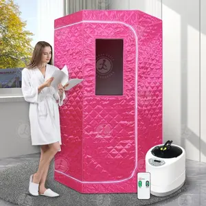 Selimut Sauna uap portabel, untuk menurunkan berat badan dan selimut Sauna detoks dengan lengan keluar Sauna uap dengan Generator uap 4L