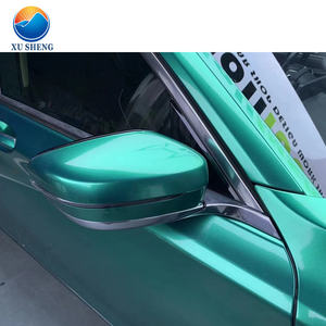 Film de protection de voiture en vinyle métallisé vert <span class=keywords><strong>sapin</strong></span> brillant, auto-adhésif, sans bulles, PVC, rouleau de 1,52*18 m, permet le changement de couleur, option de logo pour les voitures - Product Image 3