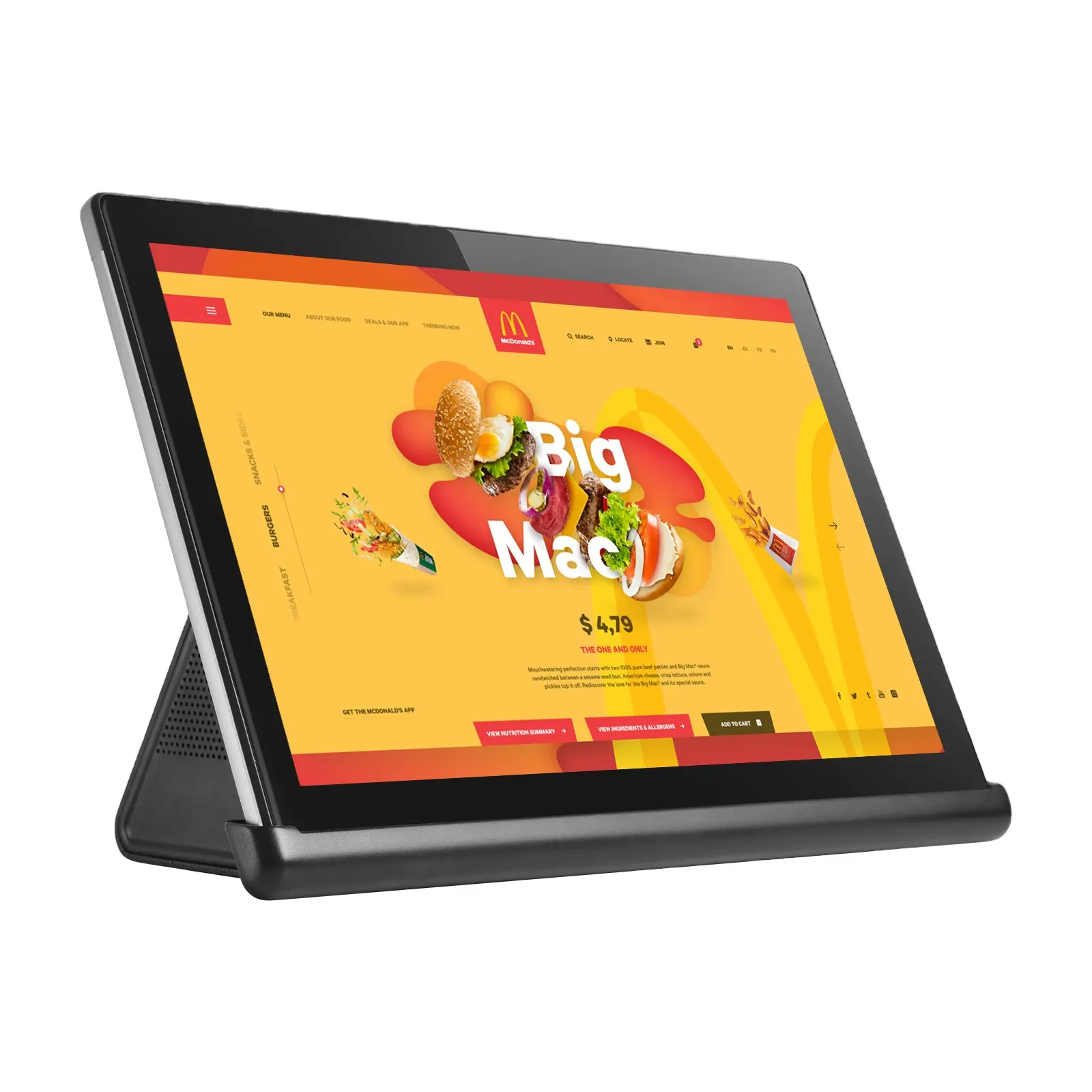 Nhà Máy Giá 10 inch Slim Tablet PC với 32GB Android 13 Wifi tablet cho khách sạn nhà hàng