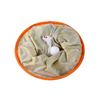 Accessoires pour animaux de compagnie de luxe écologiques de haute qualité Jouets Tunnel de jeu en peluche pliable coloré pour chat