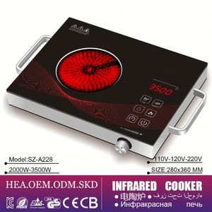 Plaque de cuisson à induction 2200W/3500W en gros, cuisinière électrique intelligente à induction électromagnétique, plaque de cuisson infrarouge en céramique pour hotpot - Product Image 3