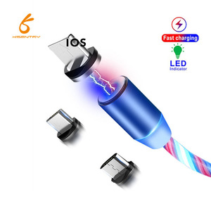 Floveme 3in1微型USB电缆540度磁性镀锡铜3in1 Cavo Kabel数据，适用于IOS免费送货 - Product Image 1
