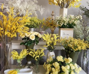 <span class=keywords><strong>Flor</strong></span> <span class=keywords><strong>de</strong></span> <span class=keywords><strong>Acacia</strong></span> artificial <span class=keywords><strong>de</strong></span> varios tamaños flocado Mimosa spray <span class=keywords><strong>flor</strong></span> <span class=keywords><strong>amarilla</strong></span> artificial para DIY Decoración <span class=keywords><strong>de</strong></span> mesa <span class=keywords><strong>de</strong></span> boda en casa - Product Image 6