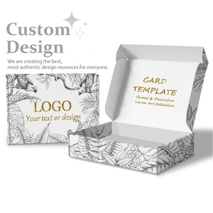 Custom Design Logo Printed <b>Flat</b> <b>Pack</b> Paper Packaging <b>Box</b> Corrugated Die Cut Folding <b>Box</b> Mailers - Product Image 5