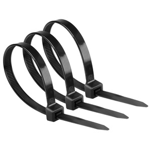 Bridas de nailon LTS 12x300mm PA66 autoblocantes negras resistentes al frío para cableado eléctrico - Product Image 1