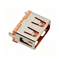 Expédition rapide Connecteur USB Type-A femelle USB2.0 Montage vertical SMT Prise de charge TPC-F33 12V pour port d'alimentation
