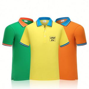 เสื้อโปโลคอกลมคุณภาพดี ขายส่ง แบบเรียบ ปรับแต่งได้ แขนสั้น สำหรับกีฬา - Product Image 1