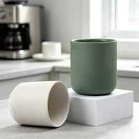 Vases à bougies en céramique de Noël à marque privée OEM, pots personnalisés avec logo pour marques de bougies parfumées de luxe, emballage de fêtes, vente en gros