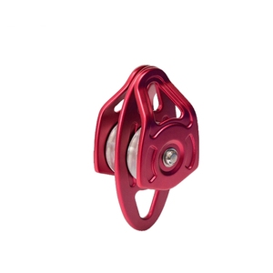 Poulie en aluminium forgée à double soufflet, grand roulement à billes compact avec 2 lames, idéale pour un sauvetage et l'alpilage - Product Image 2
