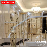 Rampe d'escalier intérieure/extérieure moderne et luxueuse en acier inoxydable et aluminium, garde-corps sur mesure professionnel