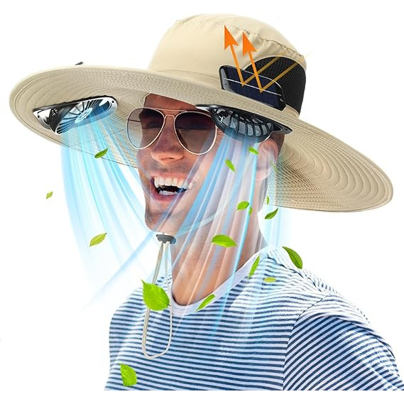 12CM - Color caqui sólido [Ventilador dual]