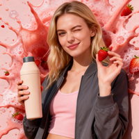 Accessoires de cocktail en acier inoxydable, shaker tout-en-un, outil de bar en acier inoxydable - Shaker de 25 oz et tasse à mesurer