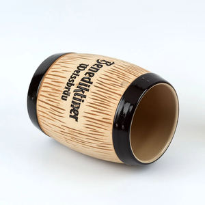Tazza in Ceramica Personalizzata Senza Manico per Birra con Logo Personalizzato - Product Image 4