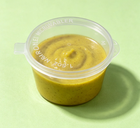 Gobelet transparent jetable en PP pour boissons froides, mini-récipient à condiments, boîte à collation à emporter, approvisionnement direct usine
