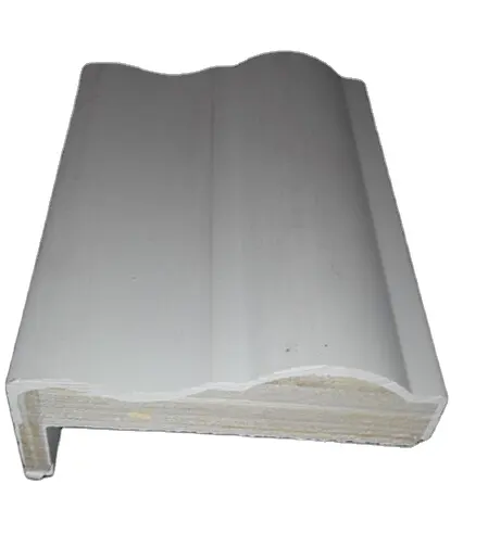 white gesso coated Primed finger joint wood door jamb door casing architraves moulding