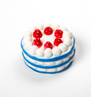 Nouveauté : Jouets d'extrusion unisexes en PU, design gâteau, décompression, gâteau aux fraises, pour 14 ans et plus