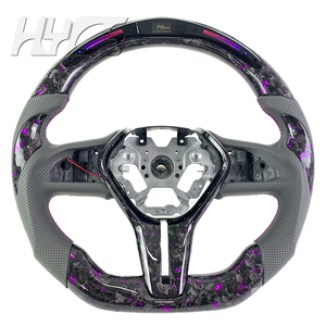 Ajuste para Infiniti Q50 QX50 Q60 2013-2022 Volante de carbono forjado en escamas doradas Volante deportivo de cuero de alta calidad personalizado - Product Image 1