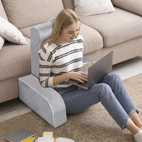 Coussin de lecture en mousse à mémoire de forme ultra-douce, personnalisé, en velours tricoté, écologique, amovible et lavable, pour lit et dossier – Vente en gros