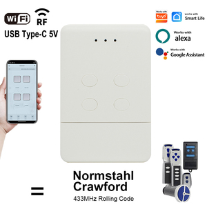 Télécommande <span class=keywords><strong>de</strong></span> <span class=keywords><strong>porte</strong></span> <span class=keywords><strong>de</strong></span> <span class=keywords><strong>garage</strong></span> intelligente WIFI Smart <span class=keywords><strong>Normstahl</strong></span> / Crawford EA433 4K 2KS 2KM RCU433 2K 4K T433-4 N002800 433.92MHz - Product Image 2