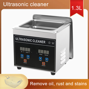 Nettoyeur à ultrasons domestique 60W chauffant pour bijoux, lunettes, nettoyage dentaire, bain de nettoyage industriel à ultrasons - Product Image 1