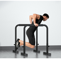 Station de barres de musculation réglable robuste - Barres de musculation parallèles antidérapantes pour la musculation à domicile