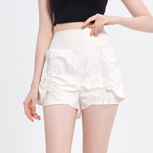 Women's High Waisted <b>Yoga</b> Shorts With Inner Liner Rose <b>Pink</b> Fitness <b>Pants</b> Outdoor Running Workout Wear - Product Image 3