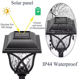 Stile vintage giardino lanterna <span class=keywords><strong>solare</strong></span> LED illuminazione vialetto ad <span class=keywords><strong>energia</strong></span> <span class=keywords><strong>solare</strong></span> illuminazione esterna - Product Image 2