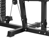 Station de musculation multifonctionnelle pour la maison, machine d'entraînement complet du corps avec pile de poids intégrée, équipement de fitness