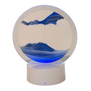 Adorno de Escritorio de Lujo para Influencers: Pintura Dinámica de Arenas Movedizas, Reloj de Arena 3D Estereoscópico, Pequeña Luz Nocturna Creativa para Aliviar el Estrés - Product Image 5