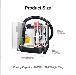 Système de climatisation pour bateaux OEM, chauffage et refroidissement, compresseur rotatif 12000 Btu, moteur à haute vitesse d'air, réfrigérant R32 - Product Image 4