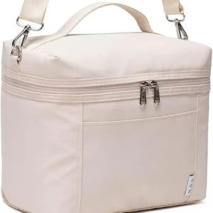 काम के लिए हल्का वाटरप्रूफ लंच बॉक्स महिलाओं के लिए प्राकृतिक जैविक जीवन शैली इन्सुलेट लंच बैग - Product Image 6