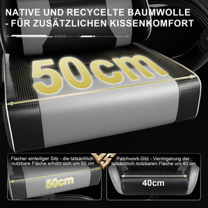 Sedia <span class=keywords><strong>da</strong></span> Gaming Ergonomica Nera Reclinabile con Massaggio, Bestseller di Alta Qualità, Economica, in Pelle, per Casa e <span class=keywords><strong>Ufficio</strong></span>, con Supporto Lombare Regolabile - Product Image 4