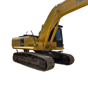 Excavatrice amphibie Komatsu PC220 d'occasion, modèle 2020, poids opérationnel de 22 tonnes, capacité de la benne de 1 m³, moteur de 110 kW. - Product Image 1