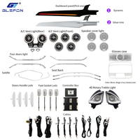 Kit d'éclairage d'ambiance intérieur pour Mercedes-Benz GLC W253 2015-2022 RHD, 64 couleurs, contrôle par application, 12V, Plug and Play, lampe d'ambiance