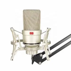 Microfone condensador de metal para notebook, para computador, profissional, para gravação de voz, gravação