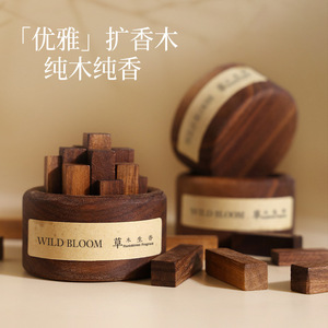 Wild Bloom Wooden Aroma <b>Sticks</b> Ebony Wood <b>Diffuser</b> Home Fragrance Decor 90-120 Days Scented - Product Image 1
