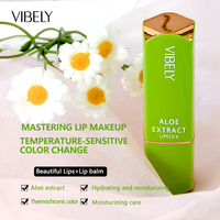 Baume à lèvres en gel d'aloe vera personnalisé OEM, rouge à lèvres changeant de couleur en fonction du pH, baume à lèvres hydratant naturel pour femmes, soin des lèvres