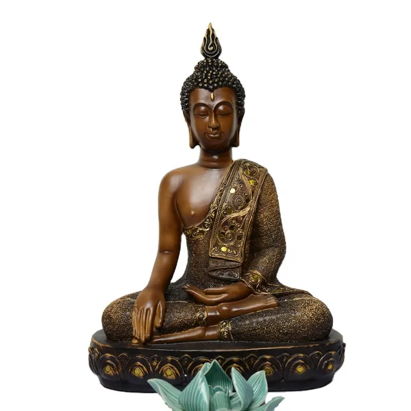 Escultura de Buda em bronze para uso interno e exterior, estátua de Buda em bronze personalizada em tamanho real, estátua religiosa de Buda em cobre