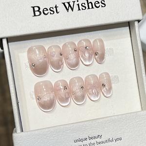 Venta al por Mayor de 10 <span class=keywords><strong>Uñas</strong></span> <span class=keywords><strong>Postizas</strong></span> Pintadas a Mano con Gel, Hermosas y Lujosas, Diseño Personalizado, <span class=keywords><strong>Uñas</strong></span> <span class=keywords><strong>Postizas</strong></span> Hechas a Mano - Product Image 4