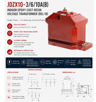 Transformateur de tension en résine époxy 10 kV JDZ10-10 RZL-10 pour la distribution d'énergie des appareils de commutation