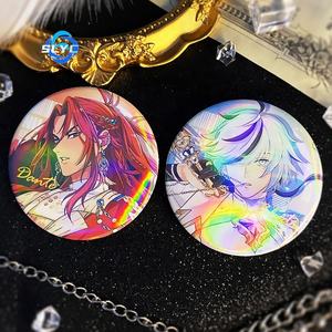 <span class=keywords><strong>Nu</strong></span> Carnaval Jeu Anime Edmond Olivine Kuon Métal Émail Laser Badge Anime Otaku Cadeau - Product Image 4