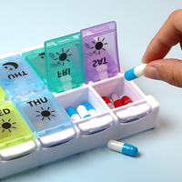 Prix d'usine – Boîte à pilules hebdomadaire en PP à 14 compartiments (AM/PM) – Organisateur de médicaments avec diverses spécifications pour le rangement des pilules