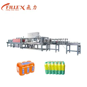 High Speed Automatic Beverage Water Bottle Film Shrink Stretch Wrapper Packaging System