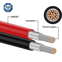 Câble PV réticulé 4mm² 6mm² 10mm² H1Z2Z2-K, fil solaire double isolation anti-UV pour système photovoltaïque