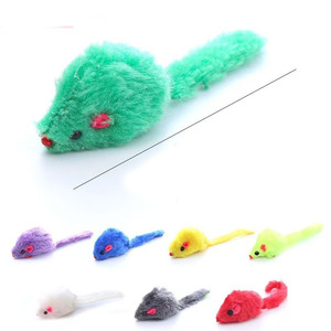 Colorful Eco-Friendly Cartoon <b>Plush</b> Interactive <b>Cat</b> Toy Mouse with Sound Simulation - Product Image 5