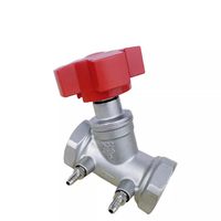 Vanne d'équilibrage manuelle en acier inoxydable 304, taille de port 3/4 po, pour le contrôle de la pression de l'eau