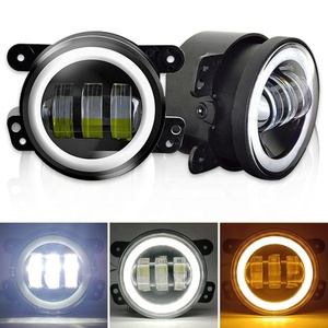 ไฟตัดหมอก LED ทรงกลม XOVY รุ่นใหม่ ขนาด 4 นิ้ว 40W 6000K พร้อมวงแหวน Halo สำหรับไฟ DRL และไฟออฟโรด - Product Image 2