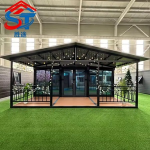 Casa Container Espandibile con 3 Camere da Letto, Casa Prefabbricata di Lusso <span class=keywords><strong>in</strong></span> Container da 40 Piedi - Product Image 1